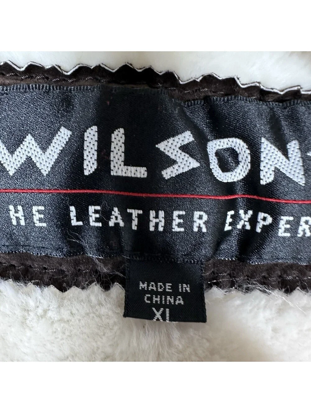 Wilsons VTG 80's Women Dark Brown Suede Shearling Lined Hooded Winter Coat SZ XL